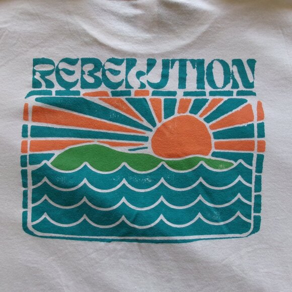 Rebelution Rising Sun Ocean Beach Reggae T-Shirt Mens S/S Sz XL - New - Picture 3 of 5